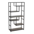 Household Essentials Jamestown Tall 6 Shelf Open Storage Bookshelf