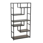 Household Essentials Jamestown Tall 6 Shelf Open Storage Bookshelf