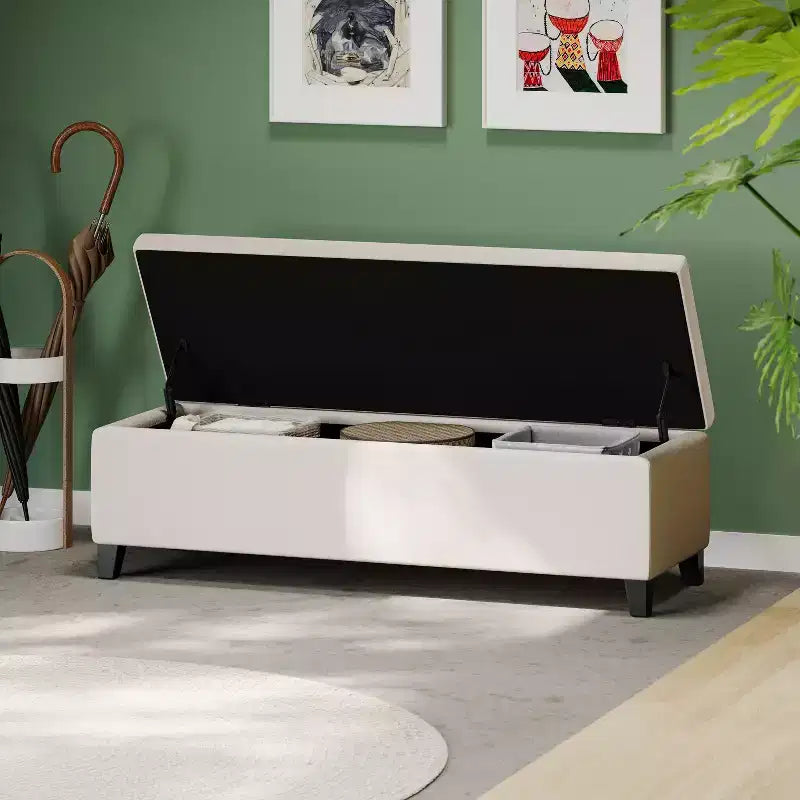 Christopher Knight Home Linfield Modern Indoor Boucle Storage Ottoman