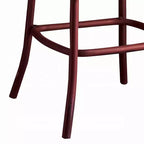 Metal and Wood Bar Chair with X-Shape Backrest