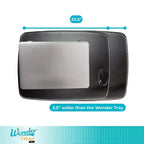 Stander Wonder Tray, Adjustable Swivel TV Tray & Laptop Desk with Cupholder & Laptop Wedges, XL, Black