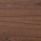 Set camera da letto Baxton Studio Alyssa in legno marrone noce stile Japandi, 4 pezzi