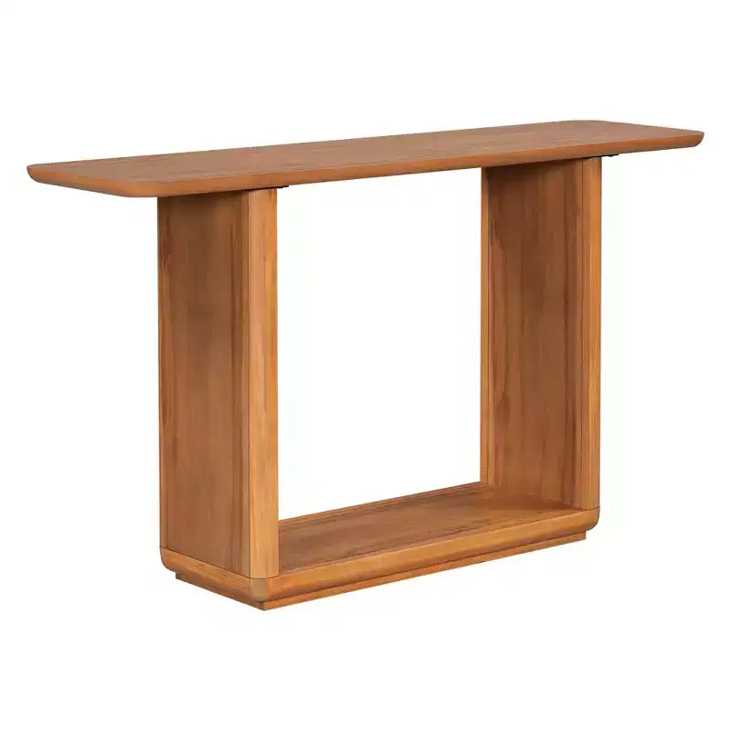 Christopher Knight Home Edana Tavolo Console Moderno con Base a U in Legno e Angoli Arrotondati