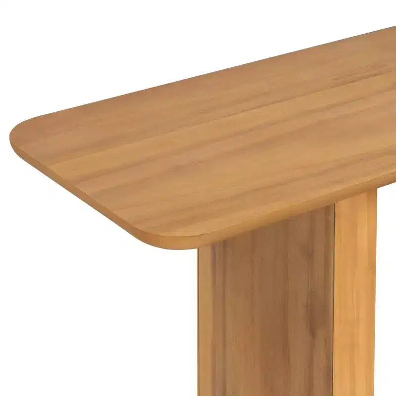 Christopher Knight Home Edana Tavolo Console Moderno con Base a U in Legno e Angoli Arrotondati