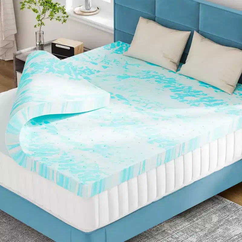 2 Inch Twin Size Experience Ultimate Comfort with Our Blue Memory Foam Soft Mattress C Premium Sleep Solution