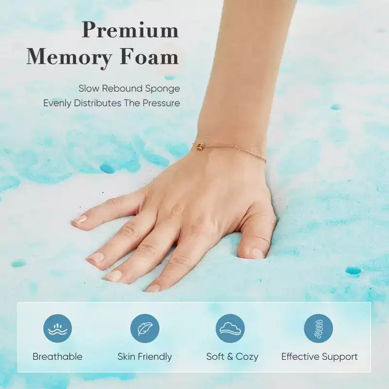 Materasso Morbido in Memory Foam Blu di 5 cm per Letto Singolo: Sperimenta il Massimo Comfort con la Nostra Soluzione Premium per il Sonno