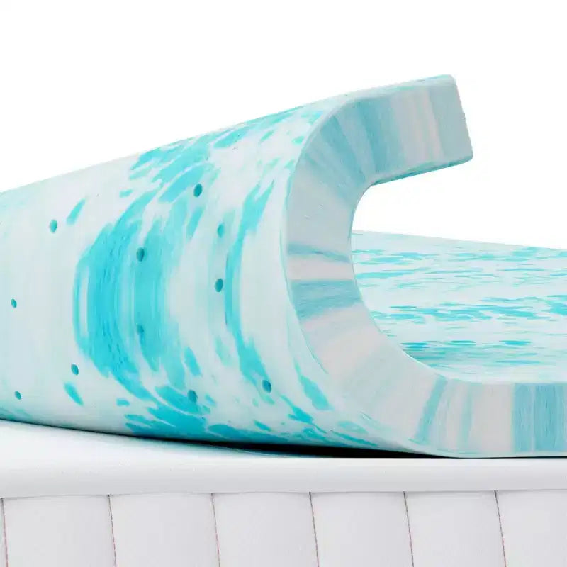 Materasso Morbido in Memory Foam Blu di 5 cm per Letto Singolo: Sperimenta il Massimo Comfort con la Nostra Soluzione Premium per il Sonno