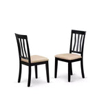 HomeStockKitchen Dining Table Set with 2 Chairs Modern Black
