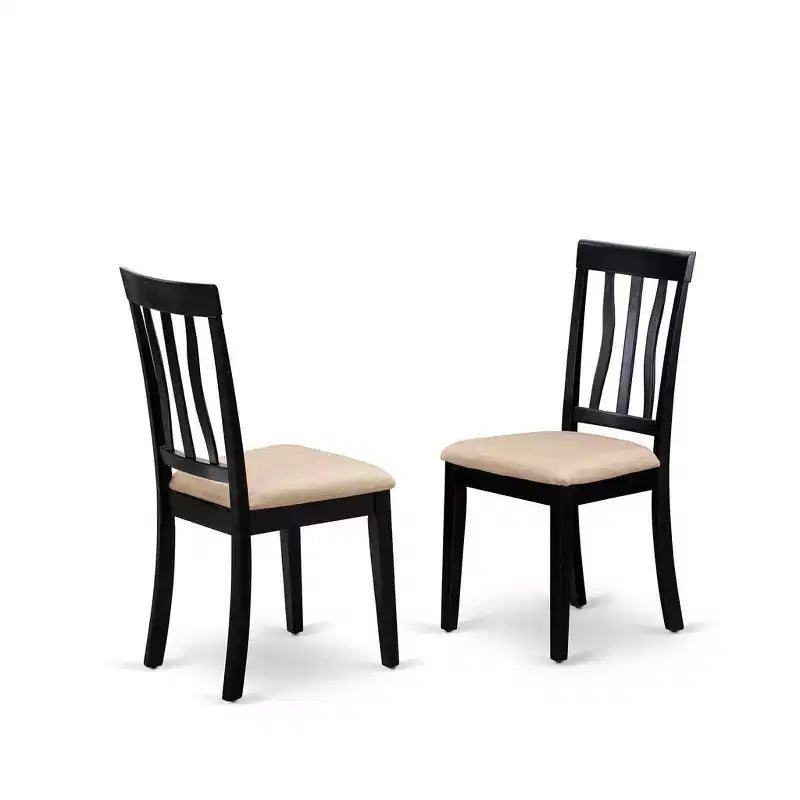 HomeStockKitchen Dining Table Set with 2 Chairs Modern Black
