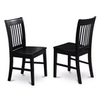 HomeStock Rectangle Wood Dining Table Set 36x60 Inch