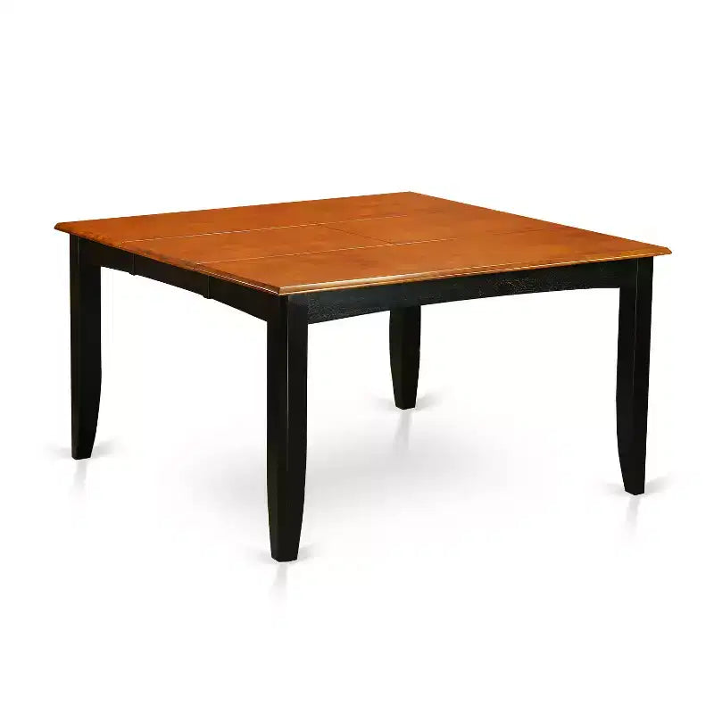 Set da pranzo moderno di 9 pezzi Tavolo quadrato 8 sedie Finitura Nero Ciliegio 54x54 pollici