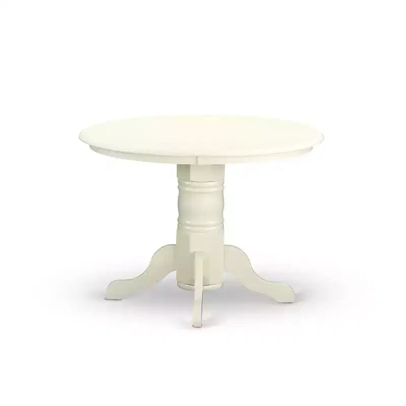 HomeStock SHKE5 Round Linen White 5 Piece Dining Set