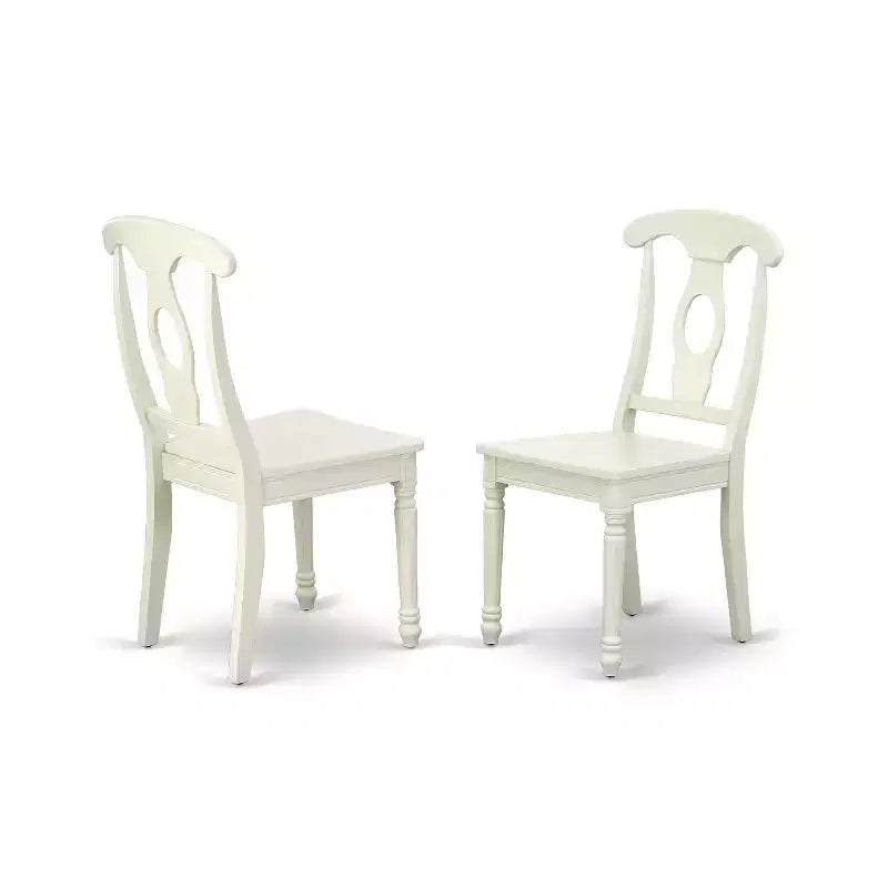 HomeStock SHKE5 Round Linen White 5 Piece Dining Set