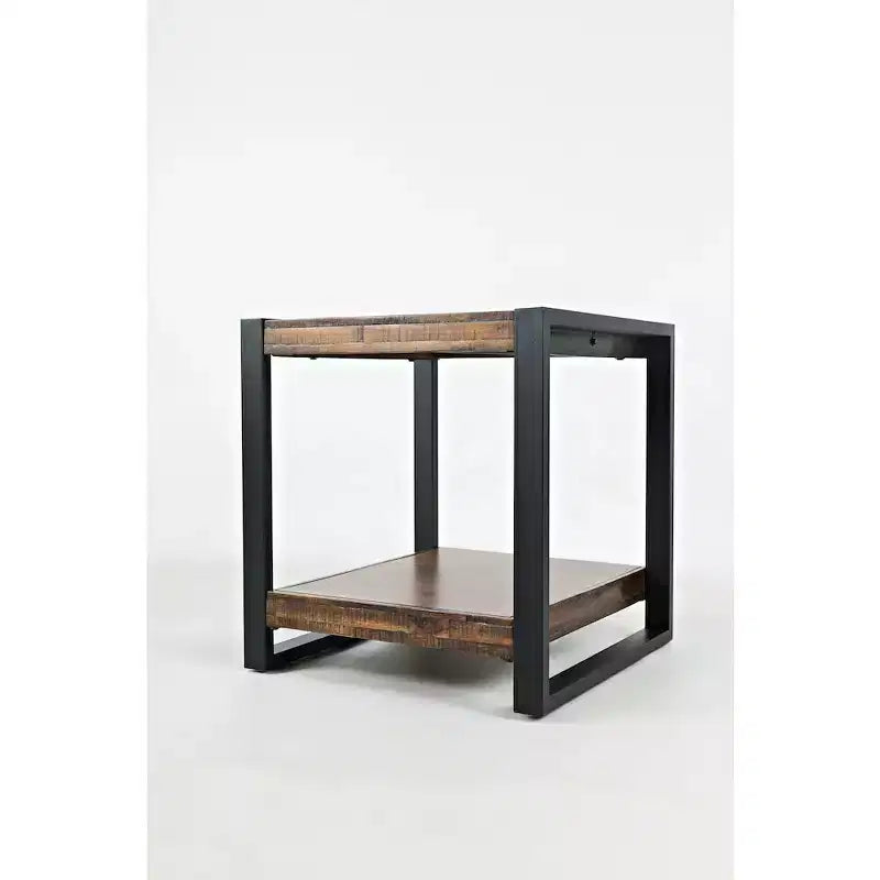 Jofran,Loftworks Modern Industrial Distressed Acacia End Table