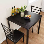 Tavolo da pranzo per 2, set tavolo e sedie piccolo per 2, set dinette per 2, set tavolo da pranzo quadrato, set 3 pezzi cucina e sala da pranzo per piccoli spazi