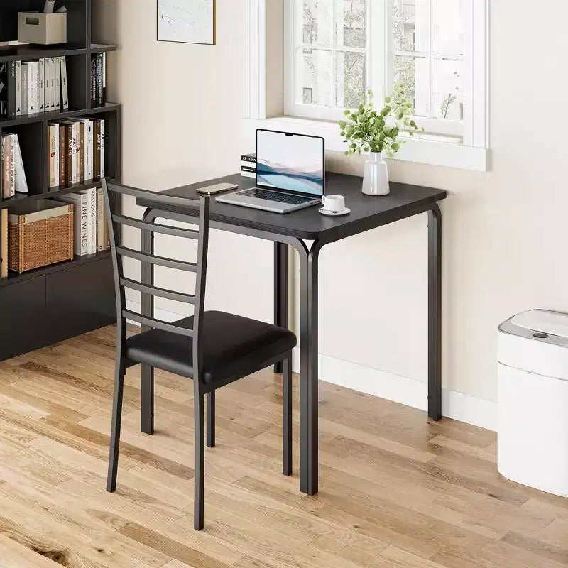 Tavolo da pranzo per 2, set tavolo e sedie piccolo per 2, set dinette per 2, set tavolo da pranzo quadrato, set 3 pezzi cucina e sala da pranzo per piccoli spazi