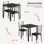 Tavolo da pranzo per 2, set tavolo e sedie piccolo per 2, set dinette per 2, set tavolo da pranzo quadrato, set 3 pezzi cucina e sala da pranzo per piccoli spazi