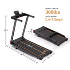 Tapis Roulant Intelligente Pieghevole DeerRun A1 con Inclinazione del 6% - Supporta Bluetooth e Telecomando Senza Fili