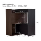 Extendable Shoe Cabinet, Rotating Shoe Storage Cabinet with Drawer,Multi-Function Storage Combination Cabinet for Living Room