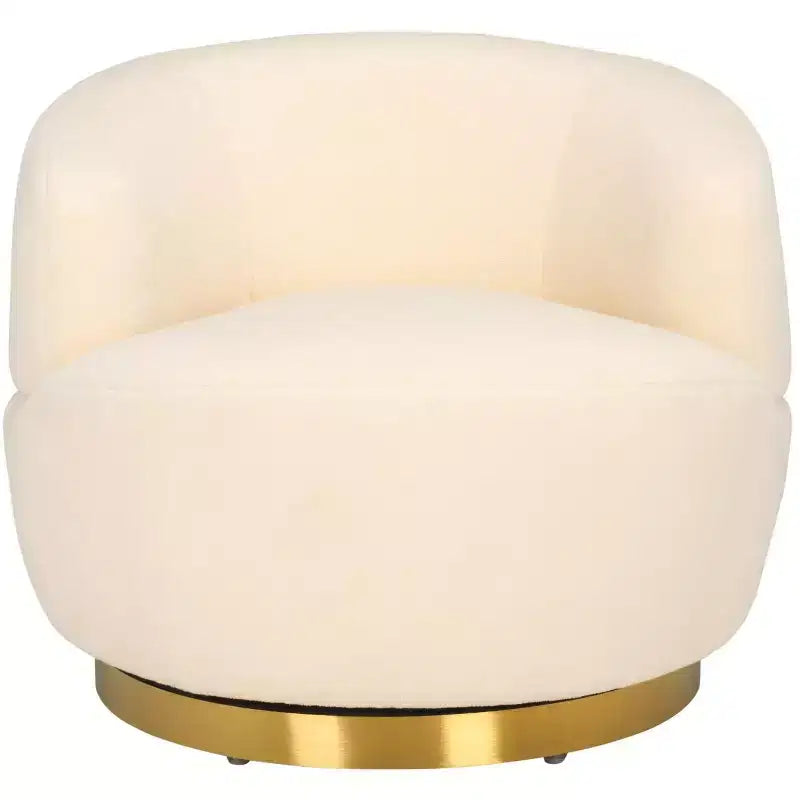 Flynn Faux Lamb Wool Swivel Chair - SFV4739 - Safavieh Couture