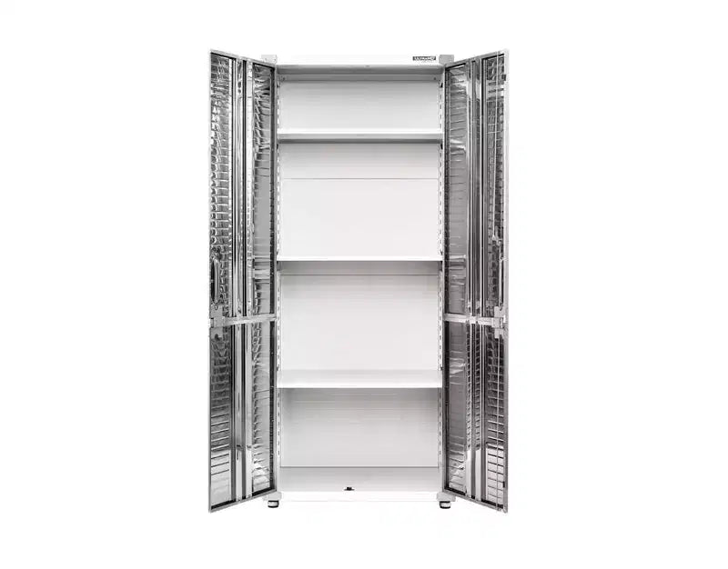 Seville Classics UltraHD 2-Piece Storage Cabinet Set, 30 x 18 x 90.5