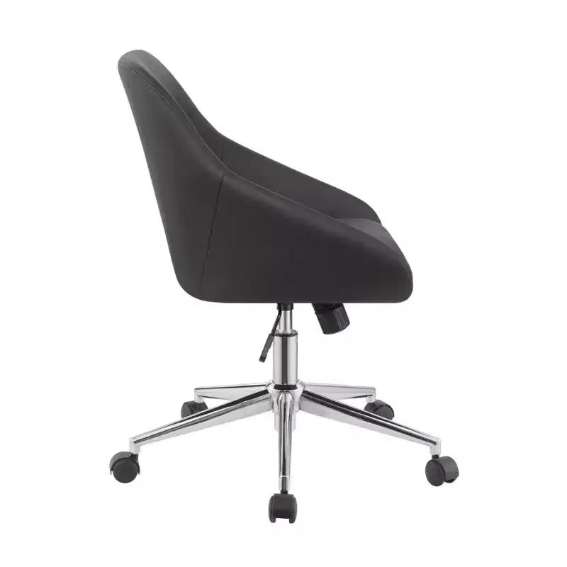 Simple Relax Leatherette Upholstered Office Chair with 5 Casters