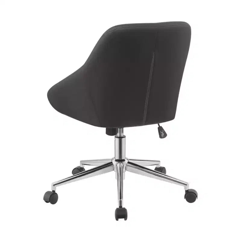 Simple Relax Leatherette Upholstered Office Chair with 5 Casters