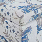 Christopher Knight Home Madison Pouf Ottomano Rettangolare Contemporaneo in Legno Rivestito con Motivo Floreale