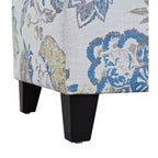 Christopher Knight Home Madison Pouf Ottomano Rettangolare Contemporaneo in Legno Rivestito con Motivo Floreale