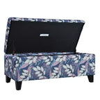 Christopher Knight Home Madison Pouf Ottomano Rettangolare Contemporaneo in Legno Rivestito con Motivo Floreale