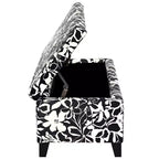 Christopher Knight Home Madison Pouf Ottomano Rettangolare Contemporaneo in Legno Rivestito con Motivo Floreale