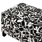 Christopher Knight Home Madison Pouf Ottomano Rettangolare Contemporaneo in Legno Rivestito con Motivo Floreale