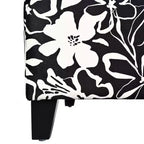 Christopher Knight Home Madison Pouf Ottomano Rettangolare Contemporaneo in Legno Rivestito con Motivo Floreale