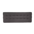 GDFStudio Flora Pouf imbottito in legno di gomma trapuntato, stile moderno di metà secolo, 44 pollici