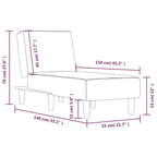 vidaXL Poltrona lounge, divano moderno, sedia reclinabile, letto, salotto, velluto