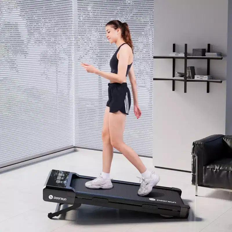 DeerRun Z10 Under Desk Walking Treadmill with 12% Incline, 300 lbs Capacity, Walking Pad for Home & Office