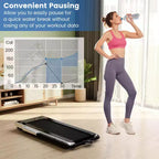Tapis Roulant Pieghevole 3-in-1 Costway con App Intelligenti Telecomando Display LED e Altoparlanti Blu/Argento