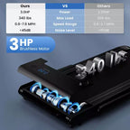 Tapis Roulant Pieghevole 3-in-1 Costway con App Intelligenti Telecomando Display LED e Altoparlanti Blu/Argento
