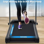 Whisen Folding Walking Treadmill, 2.5HP, 0.5-7.5MPH, 265LBS Capacity, Incline
