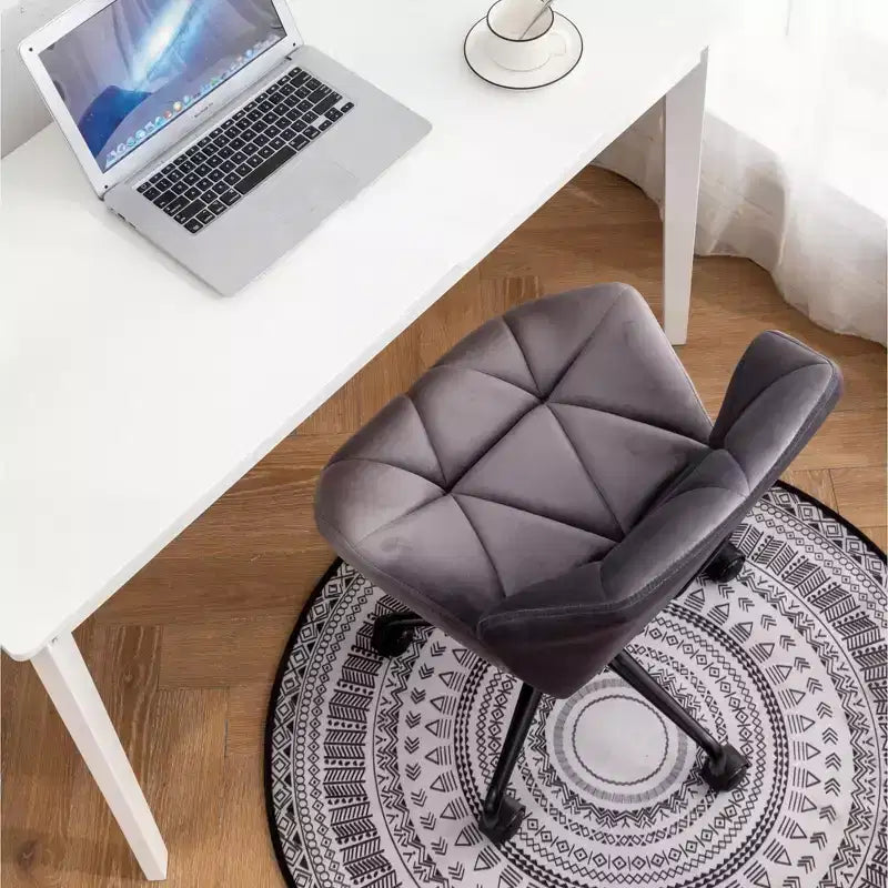 Vatros Tufted Adjustable Swivel Office Chair