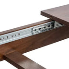 CLIHOME 106.3 Large Extendable Dining Table, MDF Kitchen Table