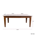 CLIHOME 106.3 Large Extendable Dining Table, MDF Kitchen Table