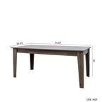 CLIHOME 106.3 Large Extendable Dining Table, MDF Kitchen Table