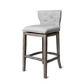Maven Lane Hugo Fabric Wingback Bar Height Stool