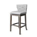 Maven Lane Hugo Fabric Wingback Bar Height Stool