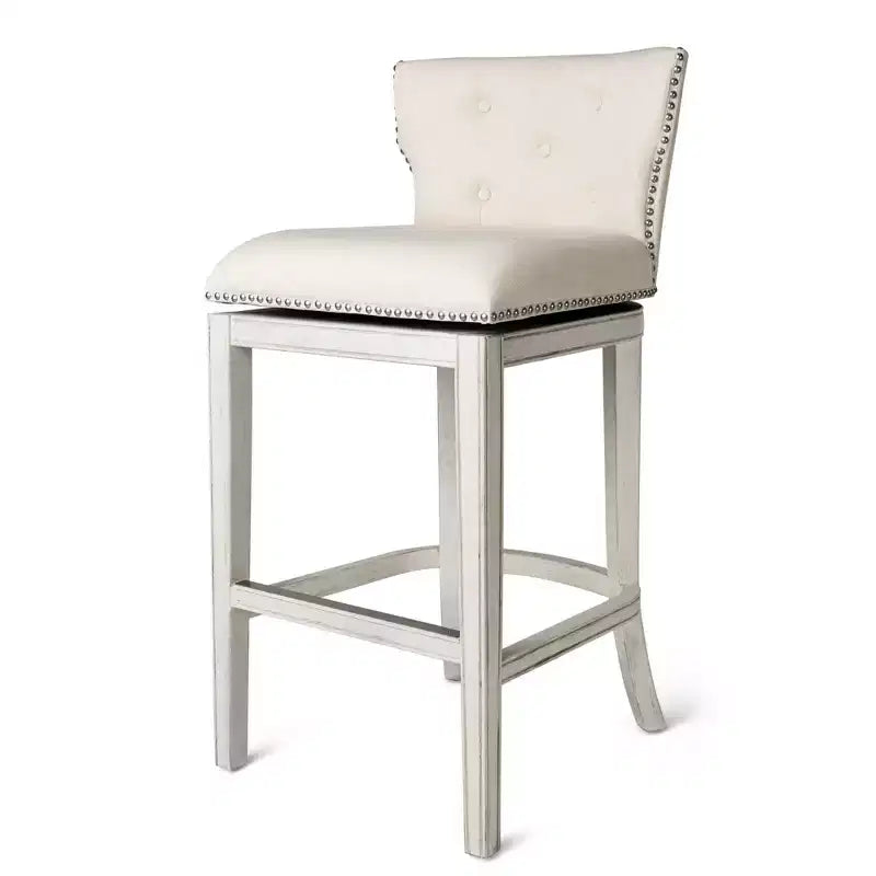 Maven Lane Hugo Fabric Wingback Bar Height Stool