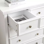 Modern 6 Drawers Dresser 6 Drawers Cabinet,Chest of Drawers Closet Organizers and Storage Clothes Storage Drawers Cabinet