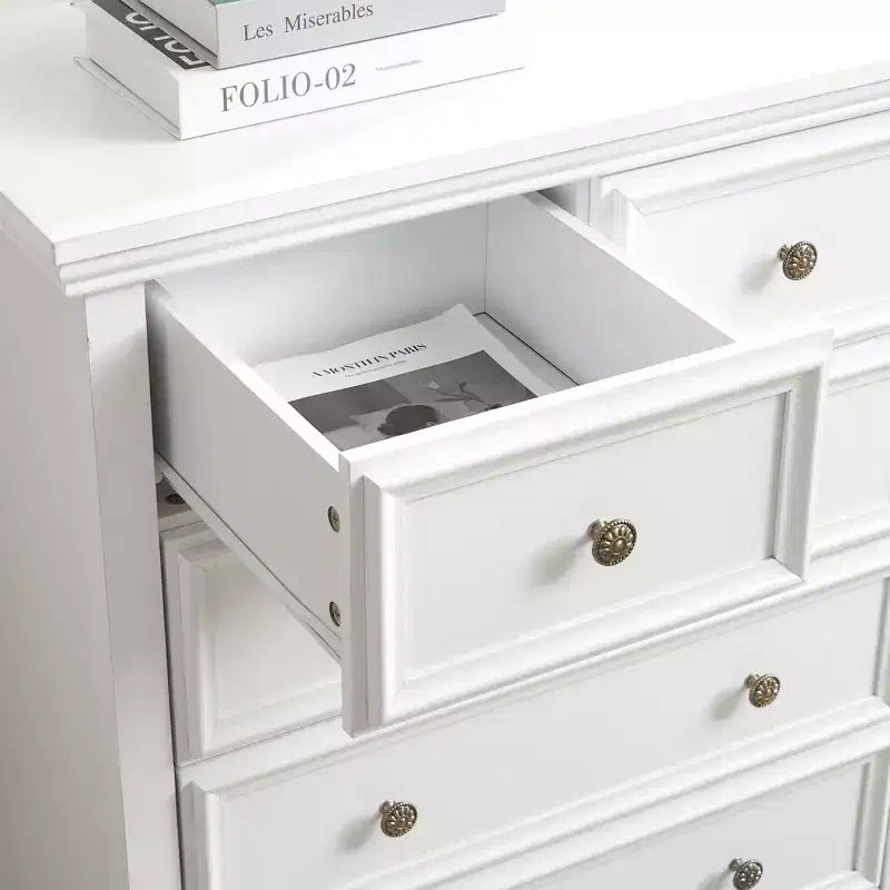 Modern 6 Drawers Dresser 6 Drawers Cabinet,Chest of Drawers Closet Organizers and Storage Clothes Storage Drawers Cabinet