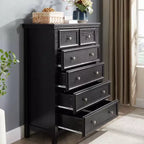 Modern 6 Drawers Dresser 6 Drawers Cabinet,Chest of Drawers Closet Organizers and Storage Clothes Storage Drawers Cabinet