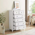 Modern 6 Drawers Dresser 6 Drawers Cabinet,Chest of Drawers Closet Organizers and Storage Clothes Storage Drawers Cabinet